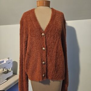 Banana Republic Rust Cardigan Sweater